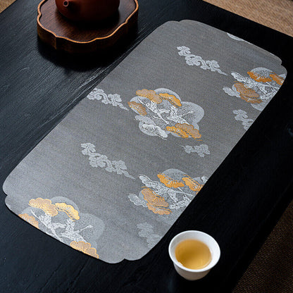 Japanese Tea Mat Waterproof Tea Seats Table Mat Zen Tea Tablecloth Table Flag