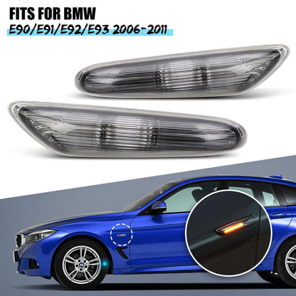 L+R Side Indicator Marker Turn Signal Light For BMW E90 E91 E92 E93 2006-2011 A
