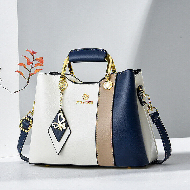 Women Lady Crossbody PU Leather Messenger Bag Shoulder Handbag Purse Tote Bag