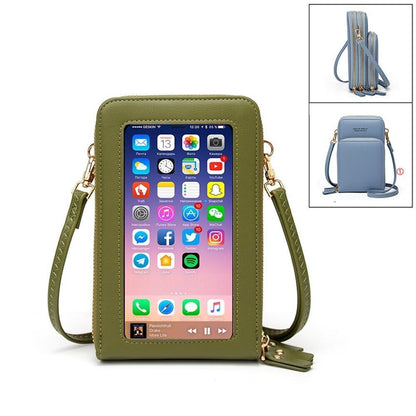 Women Leather Shoulder Bags Large Capacity Crossbody Bags Handbag Phone Purse