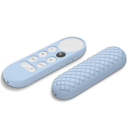 Blue Silicone Case Cover Shell For Google Chromecast TV 2020 Voice Remote A