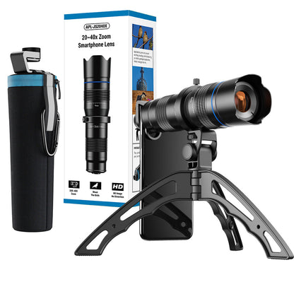 APEXEL Optional HD 20x-40x Zoom Telescope Telephoto Lens+Tripod Samsung iPhone