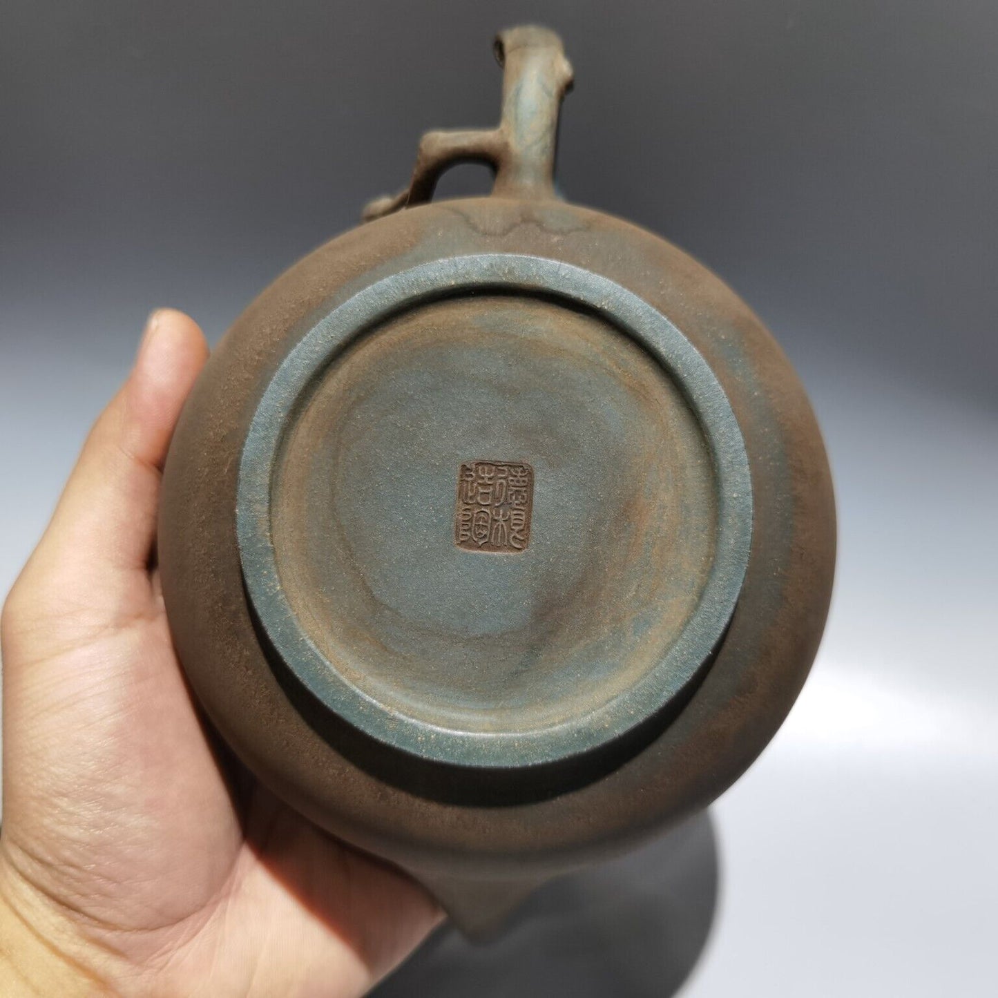 vintage China yixing purple clay teapot zisha ceremony ceramic peach teaware art