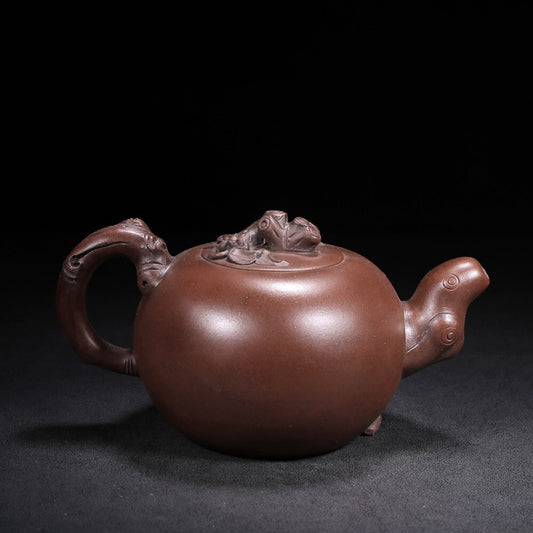 Chinese Fine Yixing Zisha Clay Teapot Grape Pot Wang Yinxian 450ml