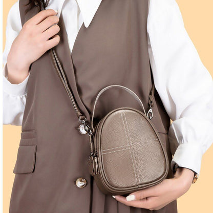 Fashion Crossbody Handbags Genuine Leather Shell Casual Shoulder Messenger Purse
