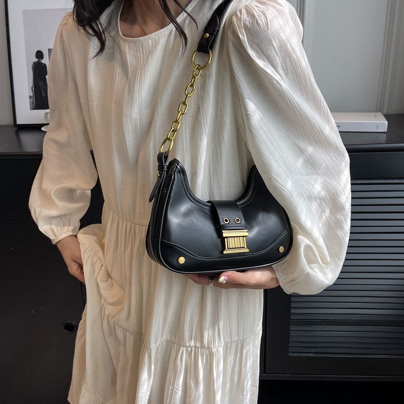 Vintage Shoulder Bag Crossbody Bags Handbags Purse Chain Bag 22*14*7CM Polyester