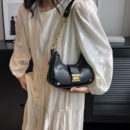 Vintage Shoulder Bag Crossbody Bags Handbags Purse Chain Bag 22*14*7CM Polyester