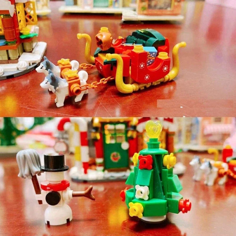 Christmas House Building Blocks Set | Festive DIY Toy