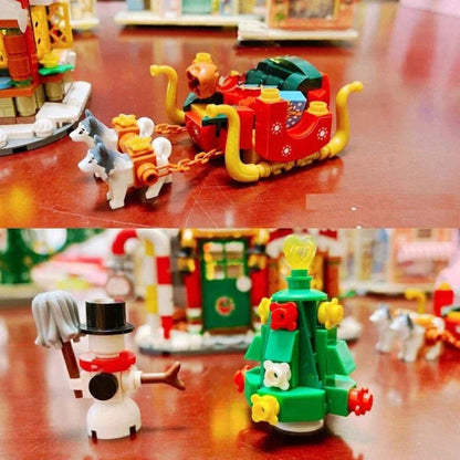 Christmas House Building Blocks Set | Festive DIY Toy