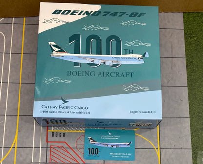 1:400 YY Wings CATHAY PACIFIC CARGO BOEING B747-8F Plane Aircraft Diecast Model