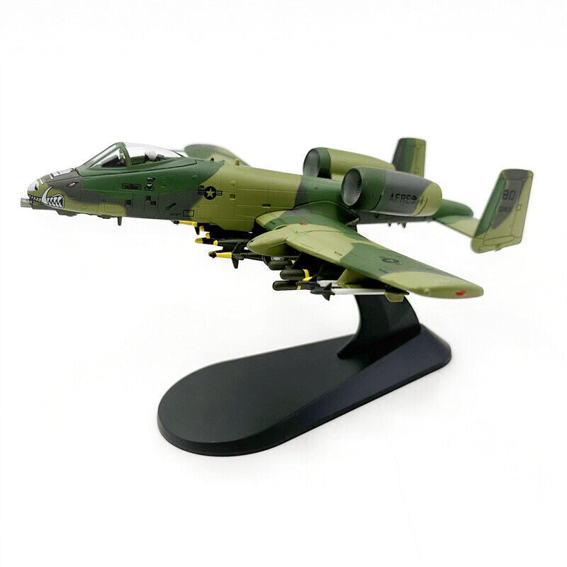 1/100 American A-10 attack aircraft A10 fighter aircraft model alloy Green