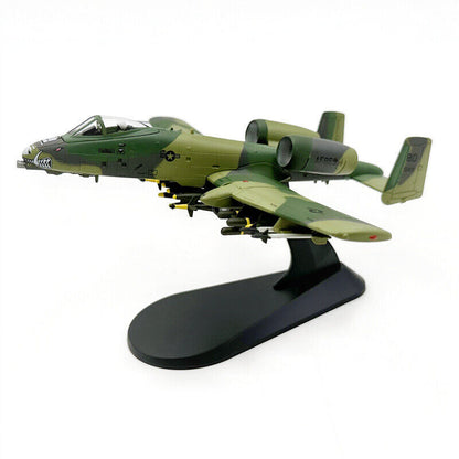 1/100 American A-10 attack aircraft A10 fighter aircraft model alloy Green