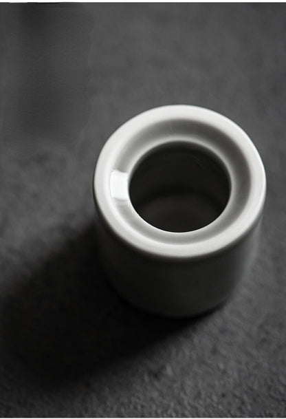 Handmade Celadon Ice Gray Glaze Ceramic Kung Fu Tea Set Cover Support Frame