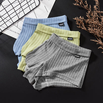 Sexy Men's Underwear Low Waist Briefs U Pouch Striped Shorts Underpants