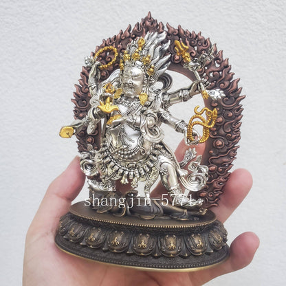 15CM 3 Colors Copper Statue 6 Mahakala Spirituality Buddha