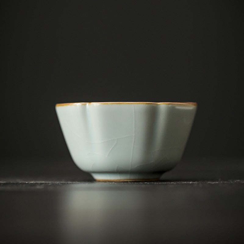 1pc Azure Ru Kiln Master Cup Household Tea Cup Single Cup Tea Tasting Cup
