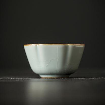 1pc Azure Ru Kiln Master Cup Household Tea Cup Single Cup Tea Tasting Cup