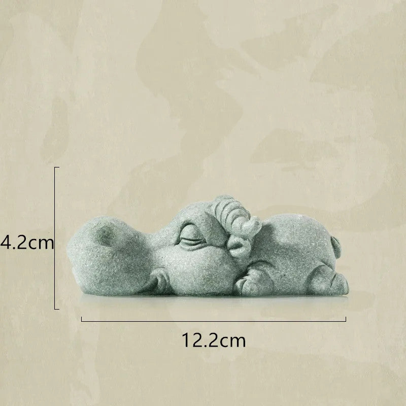 Chinese Stone Tea Pet Ornaments Toad Tea Figurine Sculpture Teaware Accessorie
