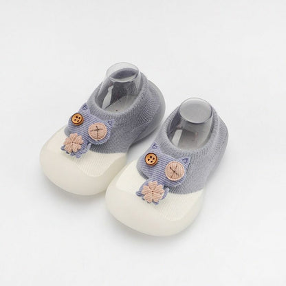 Sock Shoes Baby Boys Girls Autumn Non-slip Floor Kids Soft Rubber Toddler Knit