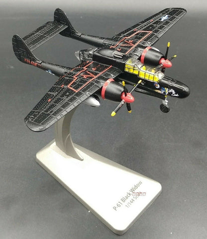 1:144 AF1 USA P61 Black Widow WWII Fighter Bomber Diecast Aircraft Plane Model