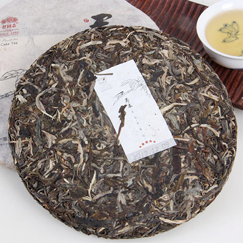 2013 QiaoMu Puerh Tea Age-Fermeted Cake Tea Haiwan Five Star Arbor Puer Tea 357g