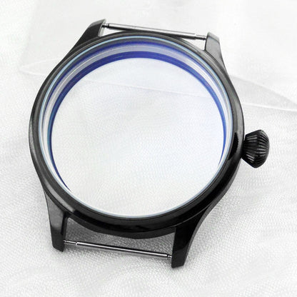 44mm Stainless Steel Watch Case Fit For Seagull ST3600 ETA 6497 6498 Movement G