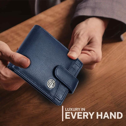 Brand New Authentic RFID Protected Brown BI-Fold Genuine Leather Mens Wallet