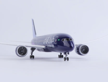 1:130 43CM RIYADH AIR BOEING 787 Passenger Airplane Landing Gear Resin Model