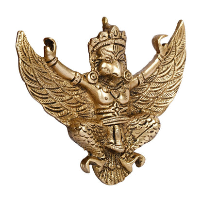 Brass Garuda Idol Statue Lord Vishnu's Vehicle Wall Hanging God Figurine Statue