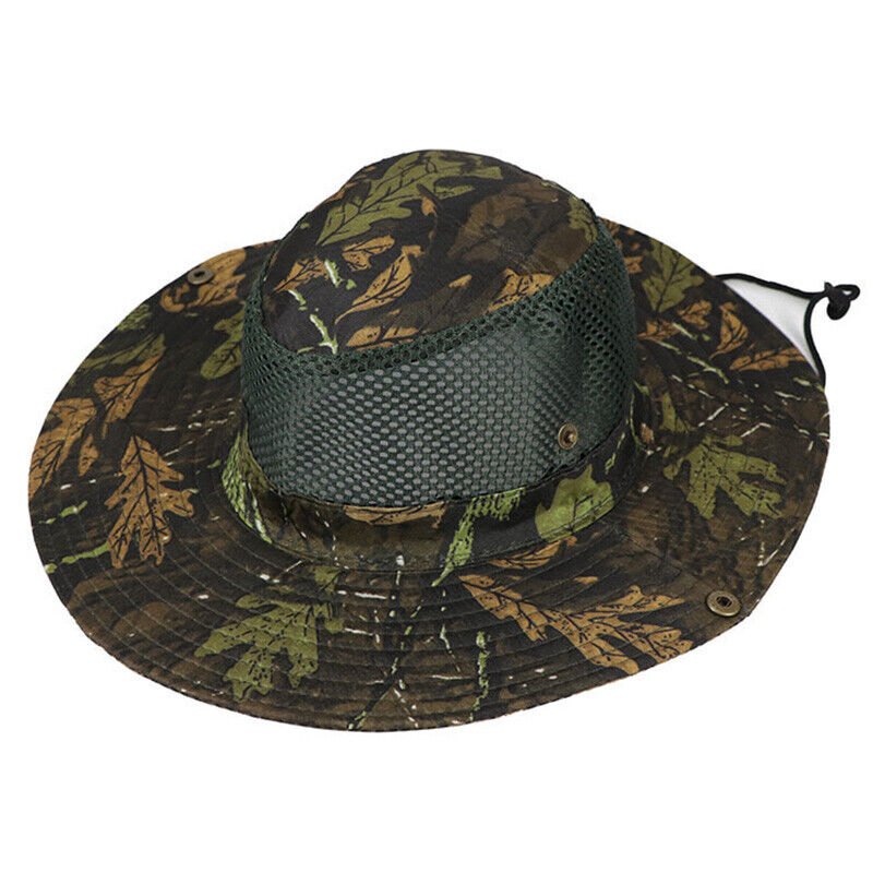Summer Bucket Boonie Hat Fishing Sun Brim Cool Mesh Top Garden Outdoor Cap Hats