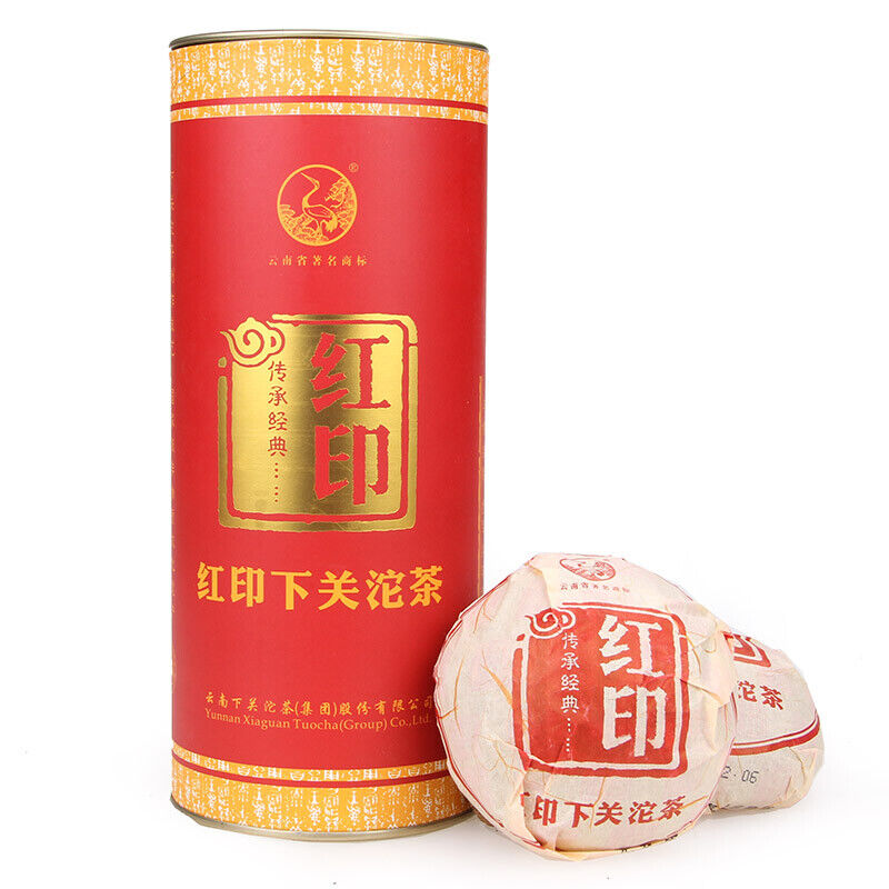 Classic Red Seal * 2014 Yunnan XiaGuan TuoCha Pu Erh Tea Raw Tuo Cha 500g Tin