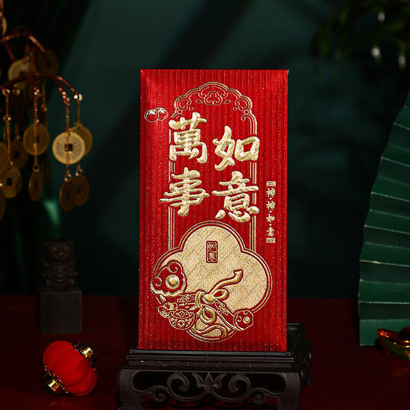 30Pcs Bronzing Red Envelope for Chinese Wedding Supplies New Year Money Bag