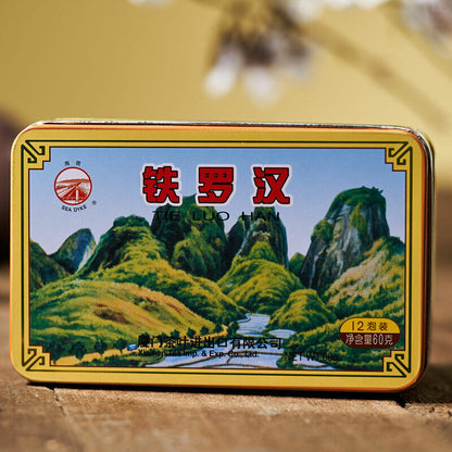 SEA DYKE AT106 Tie Luohan Rock Tea Traditional Handmade Paper Oolong Tea 60g Box