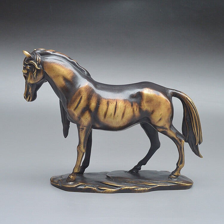 Chinese Bronze Home Decoration Horse Statue Collectable Ornament Figure Art