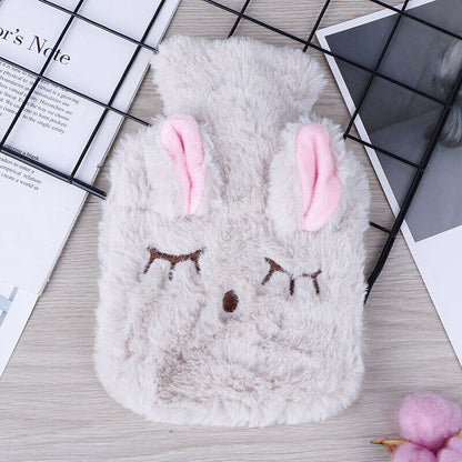 Cute PVC Relief Stress Pain Hot Water Bottle Bag Soft Reusable Hand WarmerA D QH