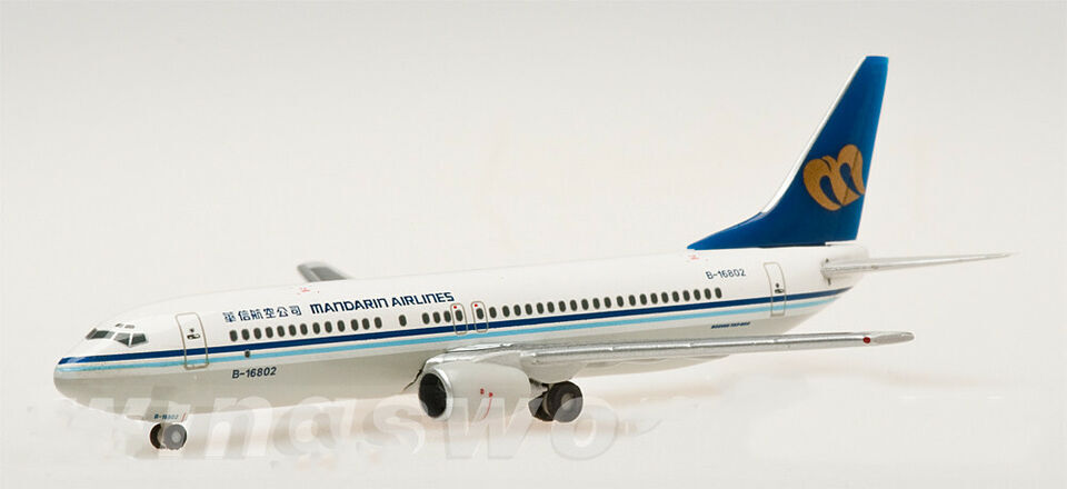 1:500 Hogan Mandarin Airlines BOEING 737-800 Passenger Airplane Diecast Model