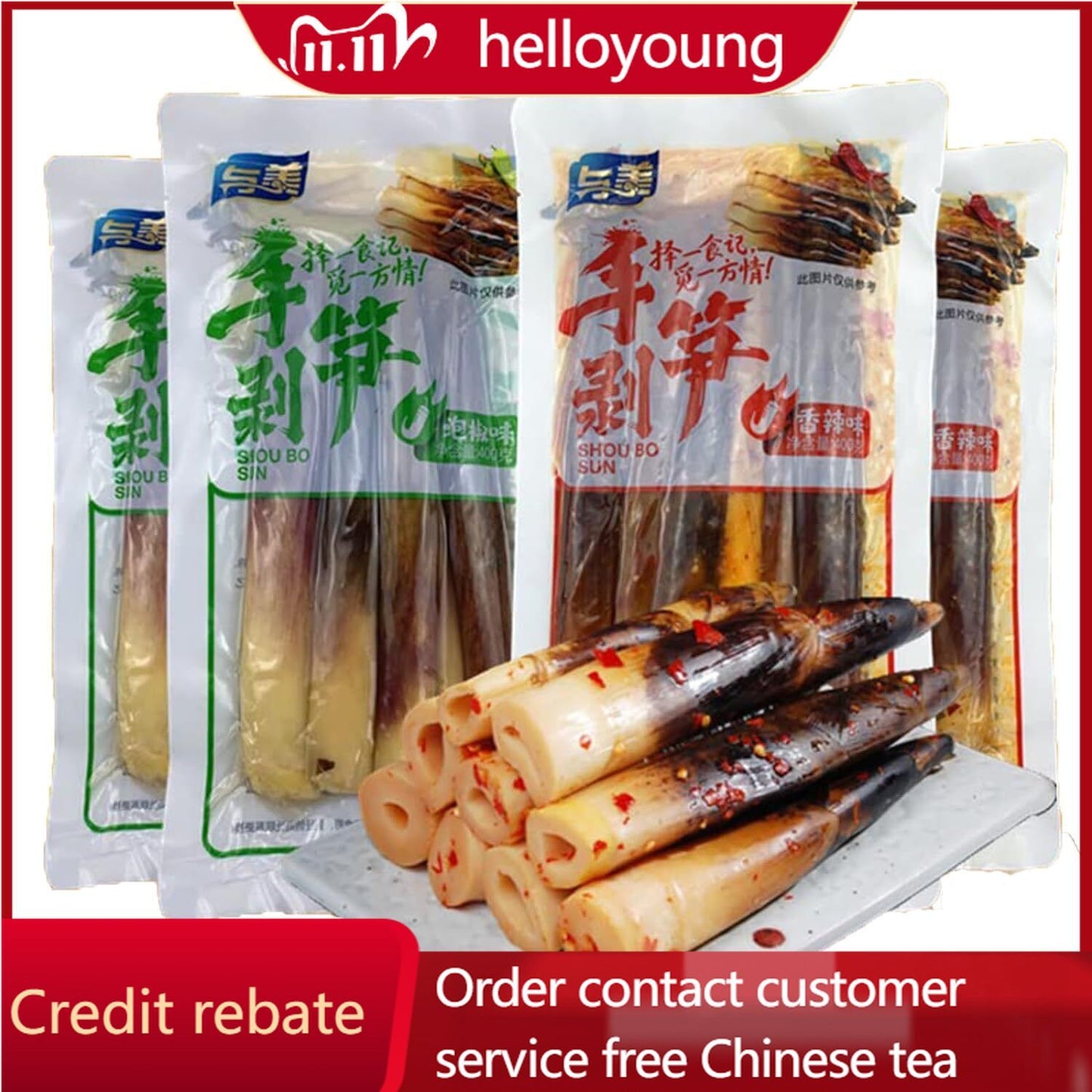 Hand Peeled Bamboo Shoots, Fresh Bamboo Shoot Buy 1 Get 2!