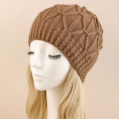 Women Cap Knitted Hat Beanie Cap Hat Woolen Hat Hedging Cap Casual Autumn Winter
