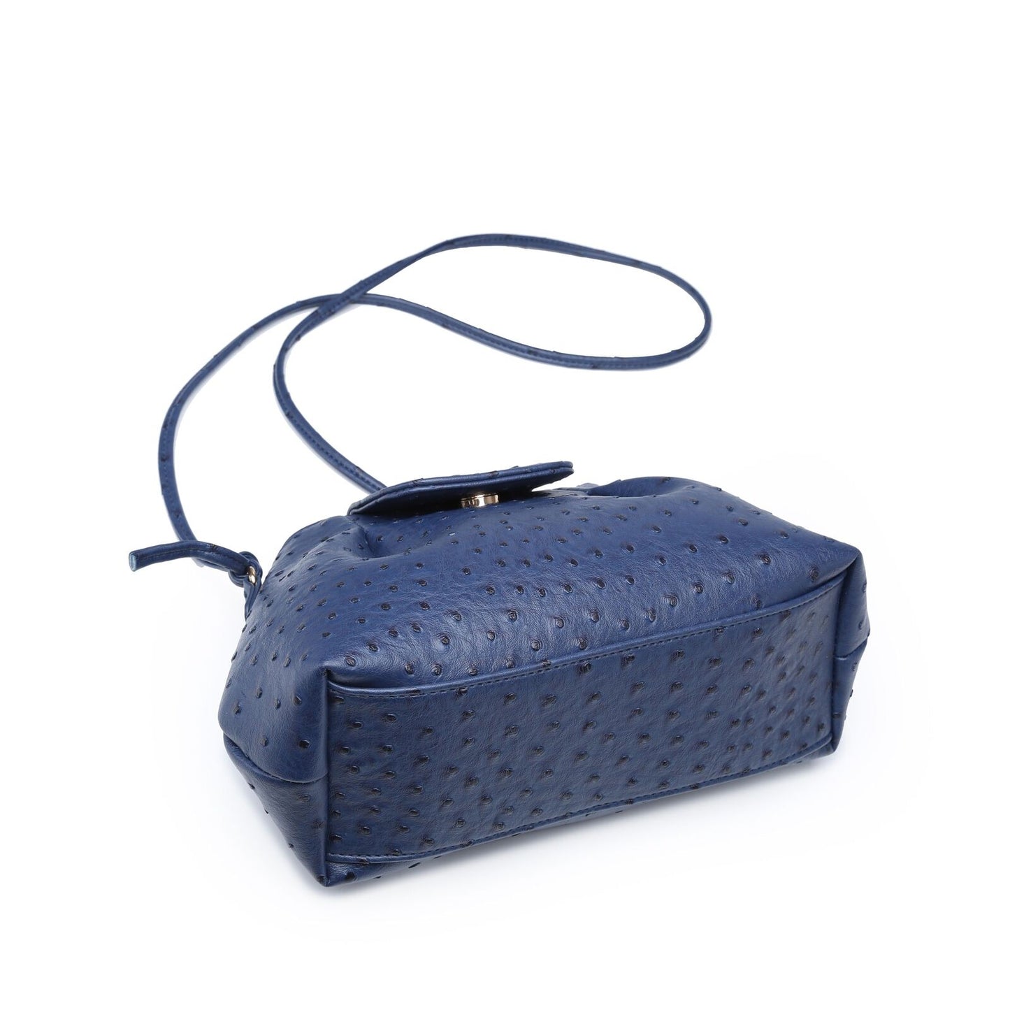 Elegant Handbag Ostrich Pattern Handbag Synthetic Leather Cloud Bag 27*11*17 CM