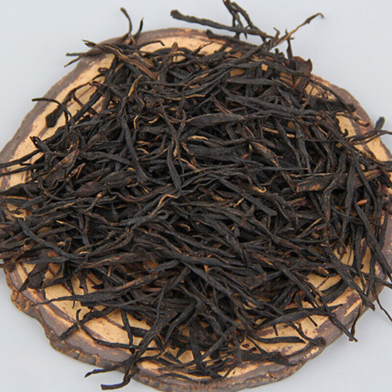Old Tree Golden Needle Straight Strip Cooked Tea Dian Hong Black Tea Yunnan 500g