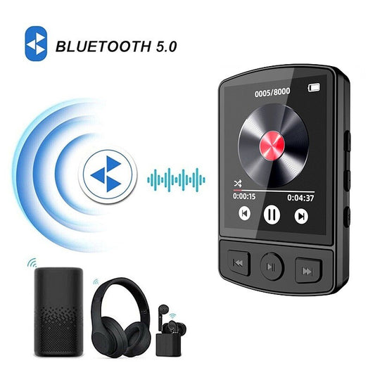 Bluetooth Sports Back Clip MP3/MP4 Recording E-Book Alarm Clock FM Supports