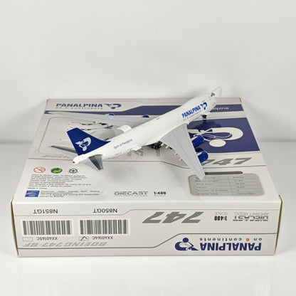 1:400 JC Wings Panalpina Boeing 747-8F Passenger Airplane Diecast Plane Model