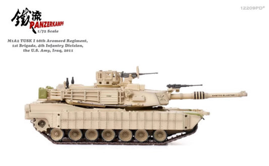 1:72 Panzerkampf M1A2 TUSKI 3rd Squadron Main Battle Tank Iraq2011 Diecast Model