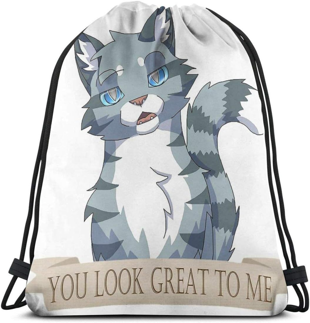Warrior Cats Sarcastic Jayfeather Waterproof Foldable Sport Sackpack Gym Bag...