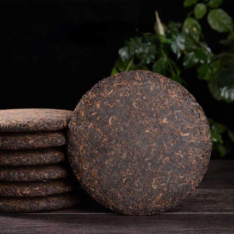 357g Pu-Erh Cooked Tea Cake Premium Yunnan Old Tree Pu'er Tea Organic Black Tea