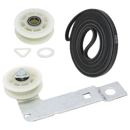 661570 & 279640 & W10837240 Dryer Idler Pulley Belt Kit for Whirlpool/Kenmore