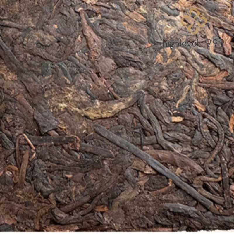 250g Ripe Pu'er Tea Brick 2015 Yunnan Bulang Golden Leaf Menghai Ancient Tree