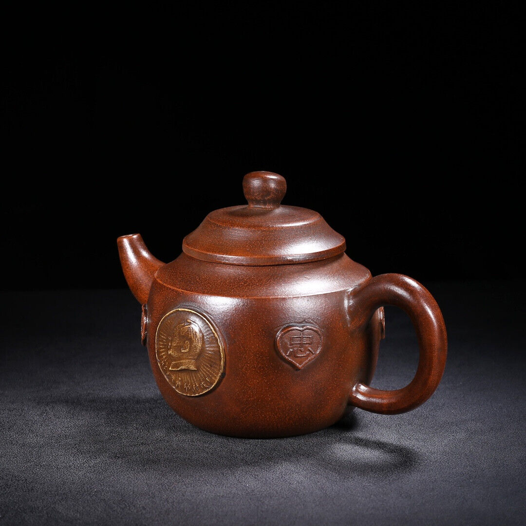 Chinese Yixing Zisha Clay Handmade Exquisite Teapot（文革壶 底款：徐汉棠）