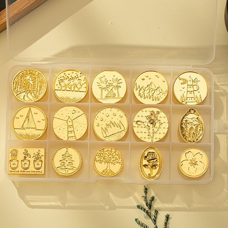 Wax Seal Stamp Head Metal Invitation Greeting Card Wedding Styling Tools 8-24Pcs