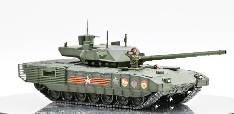 Sanrong 1/72 T14 Armata Main Battle Tank Parade Model w/ 2 Persons Ornaments